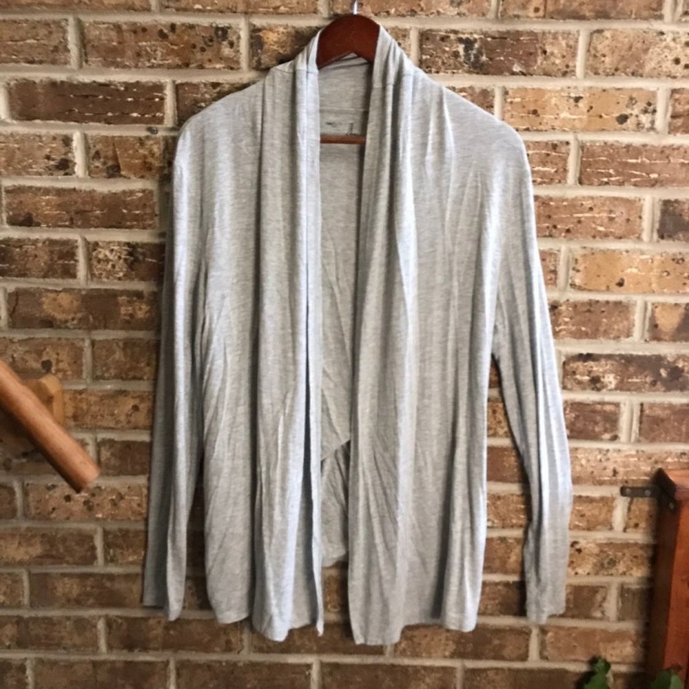 GAP Light Gray Open-Front Women's Cardigan